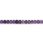 Améthyste rondelle facette 2x3mm x 39cm