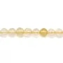 Citrine rond facette 3.5mm x 40cm