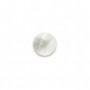 Cabochon Weißes Perlmutt rund flach 12mm x 1St