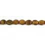 Oeil de tigre oval 8x10mm x 10pcs