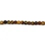 Oeil de tigre Rond Facette 3mm x 40cm