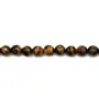 Yellow Tiger Eye Faceted Round 12mm x 40cm