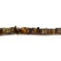 Tiger eye, square roundel shape, 2.5x4.5mm x 38cm