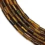 Oeil de tigre, en forme de tube, 2 * 4mm x 39cm
