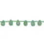 Aventurine cœur plat 10.5mm x 40cm