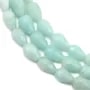 Amazonite goutte facette 5x8mm x 40cm