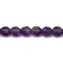 Améthyste Ronde Facette 4mm x 10pcs