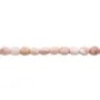 Opale rose ovale 8x10mm x 40cm