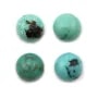 Cabochon Turquoise  Ronde 4mm x 1pc