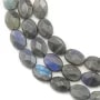 Labradorite Ovale Facette 10x14mm x 40cm