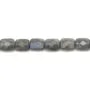 Labradorite Rectangle Facette 7x10mm x  4pcs