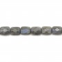 Labradorite Rectangle Facette 8x10mm x 40cm
