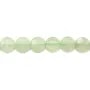 Jadeite vert ronde plate facette 8mm x 8pcs