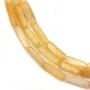 jade jaune rectangle 4x13mm x 40cm