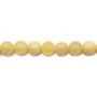 Jade miel rond 12mm x 5pcs