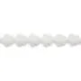 white jade   flower  20mm  x 40cm 