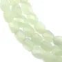 Jadeite rectangle facette 8x10mm x 40cm