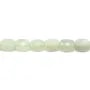 Jadeite rectangle facette 8x10mm x 40cm