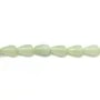 Jadeite jade drop 5x8mm x 40cm