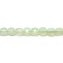 Jade teinté vert carré facette 6mm x 40cm