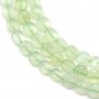 Jade teinté vert carré facette 6mm x 40cm