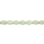 Jade jadeite goutte facette 5x8mm x 40cm