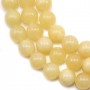 Jade miel rond 10mm x 40cm