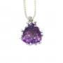Pendentif en argent 925 doré & zirconium pour perle baroque x 1pc