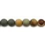 Jaspe mookaite ronde 6mm x 40cm