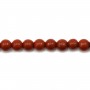 Jaspe rouge ronde 3mm x 40cm