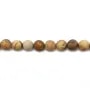 Jaspe paysage matte ronde 8mm x 40cm