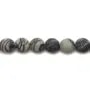 Jaspe picasso matte ronde 8mm x 40cm