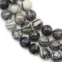 Jaspe picasso matte ronde 10mm x 40cm