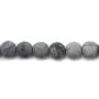 Jaspe picasso matte ronde 6mm x 40cm