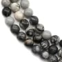 Jaspe picasso matte ronde 8mm x 40cm