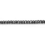 Hématite rondelle facette 3x1.8mm x 40cm 