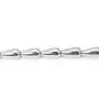 Hématite argenté goutte 8x16mm x 40cm 