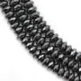 Hématite rondelle facettée sur fil 2x4mm x 40cm