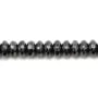 Hématite rondelle facettée sur fil 2x4mm x 40cm