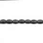 Hématite mate tonnelet 3x5mm x 40cm