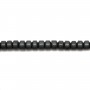 Hématite  mate rondelle 2x3mm x 40cm