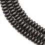 Hématite  mate rondelle 2x4mm x 40cm