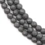 Hématite  mate ronde facette 4mm x 39cm