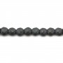 Hematite matte faceted round 4mm x 40 cm