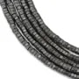 Hématite mate ecrou 2x1mm x 40cm