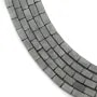 Hématite mate rectangle 2x4mm x 40cm