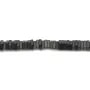 Hématite mate carré lamelle 3x1mm x 40cm
