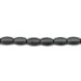 Hématite mate tonnelet 4x6mm x 40cm