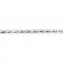 Hematite silver keg 3x5mm x 40cm
