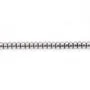 Hematite silver rondelle 2x3.5mm x 40cm 